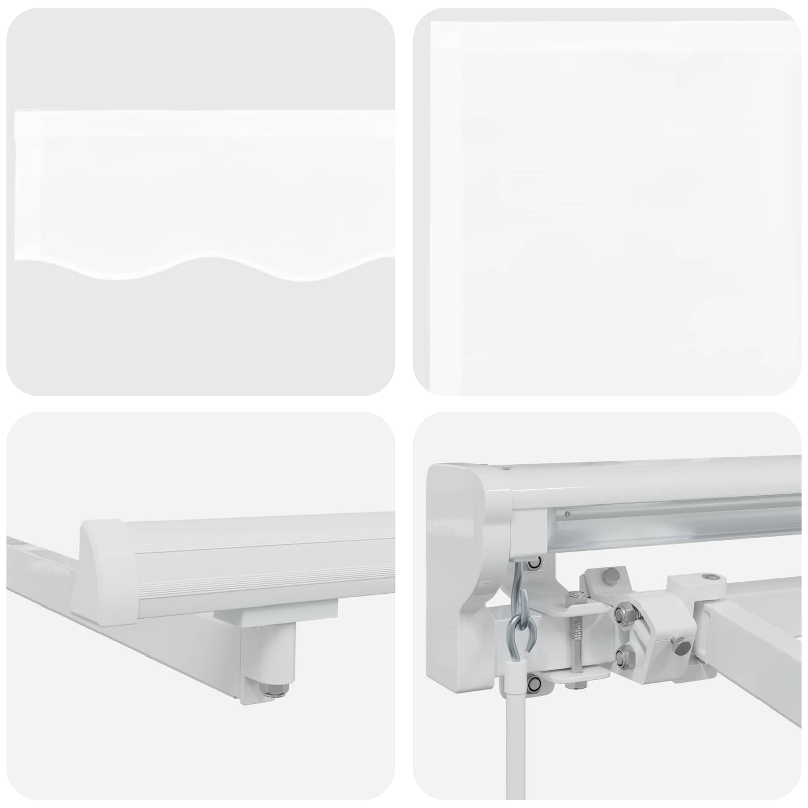 Handmatige Luifelhouder met LED's Wit 3,5 x 2 m image 7