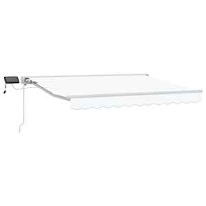 Manuální rám markýzy s LED Bílý 3,5 x 2 m - obrázek 2