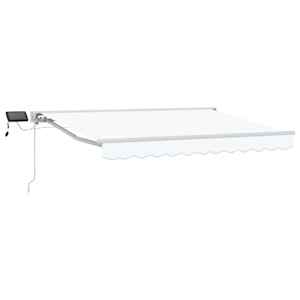 Manuální rám markýzy s LED Bílý 3 x 2,5 m - obrázek 2