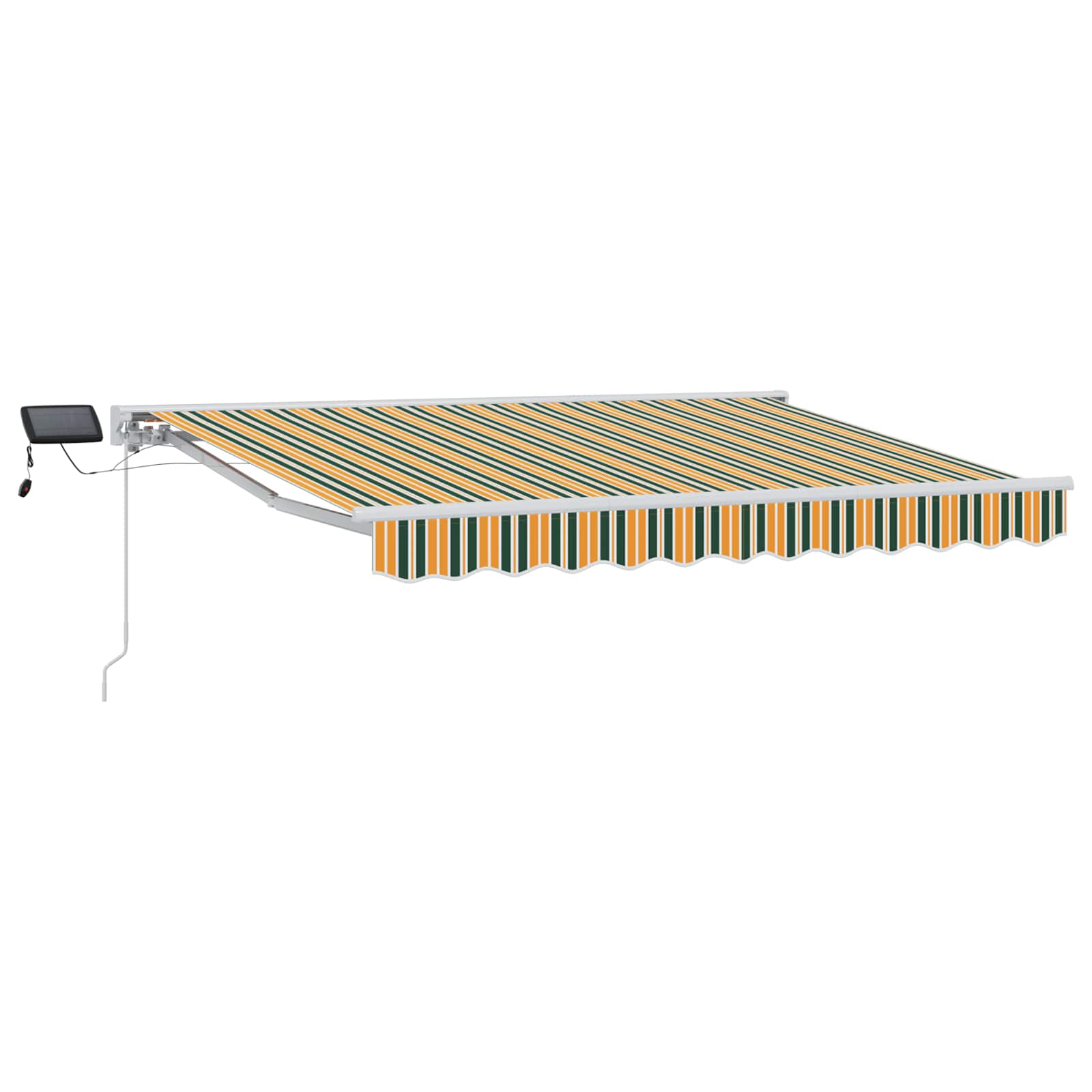 Handmatige Luifelhouder met LED's Groen en Geel 3 x 2,5 m image 1