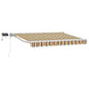 vidaXL Manuaalne varikatus LED-idega 3,5 x 2,5 m Pol&uuml;ester PU-kattega
