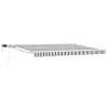vidaXL Manuaalne varikatus LED-idega Anthracite ja valge 4 &times; 3,5 m