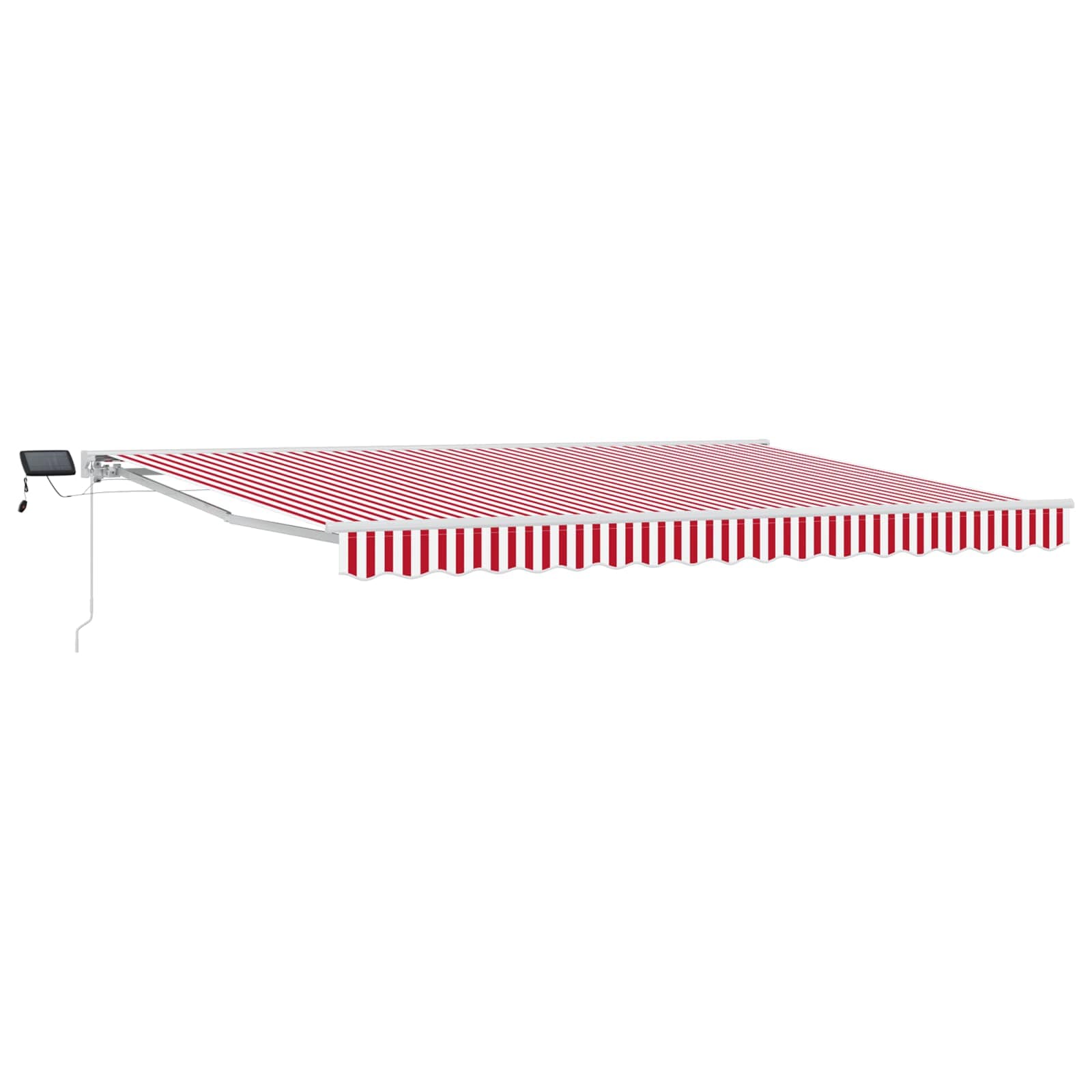 Handmatige Luifelhouder met LED's Rood en Wit 4 × 3,5 m image 1