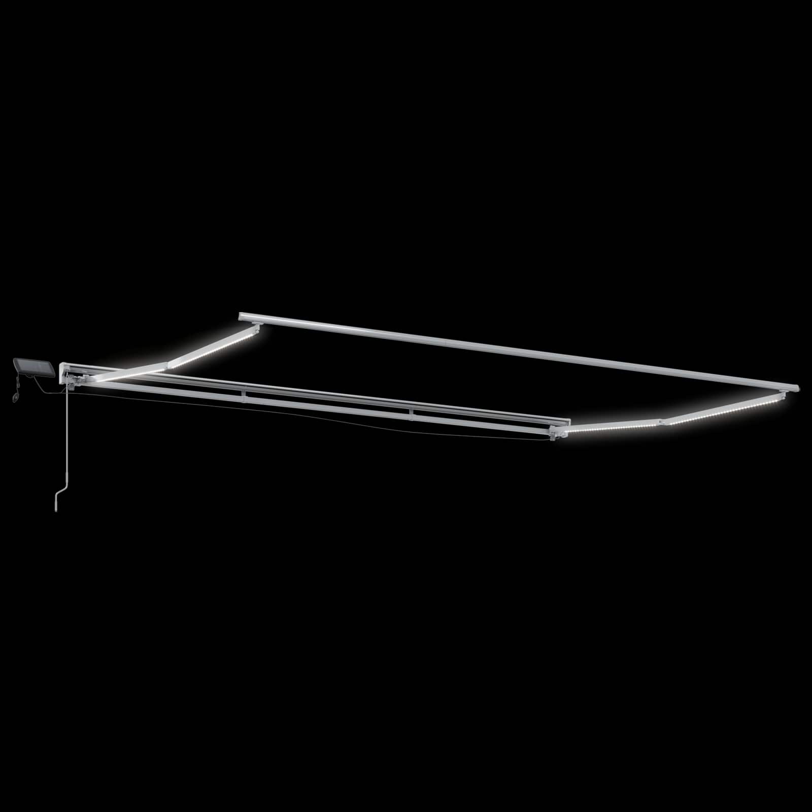 Handmatige Luifelhouder met LED's Geel, Grijs en Wit 5 x 3 m image 6