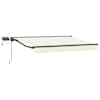 vidaXL Manuaalne varikatus LED-idega Kreem ja antriit 2,5 x 2 m