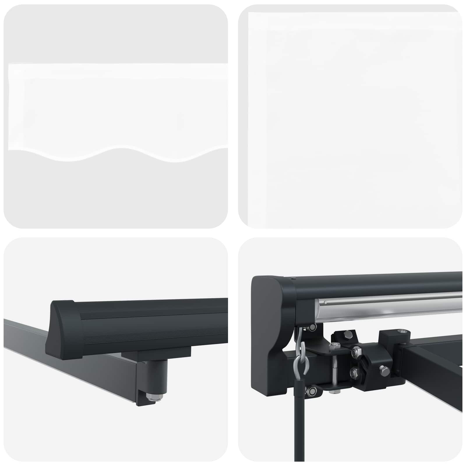 Handmatige Luifelhouder met LED's Wit 3,5 x 2 m image 7
