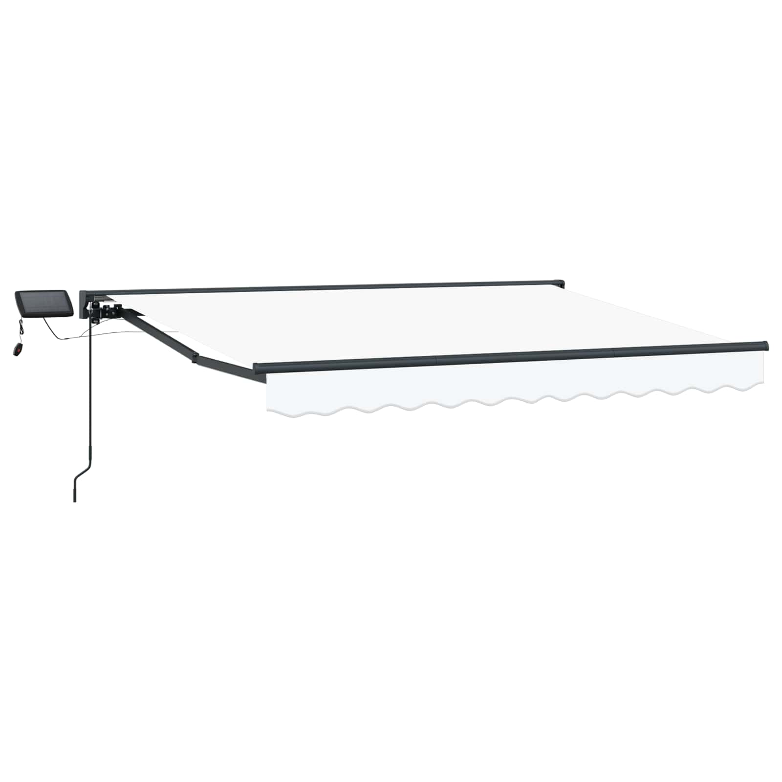 Handmatige Luifelhouder met LED's Wit 3,5 x 2 m image 1