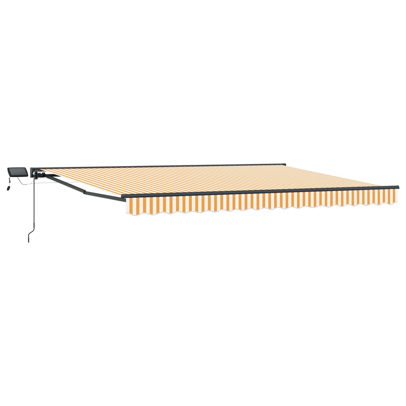 Handmatige Luifelhouder met LED's Geel, Wit, Anthraciet 4 x 2 m image 2