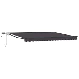 Manuální rám markýzy s LED Antracitová 4 x 2 m - obrázek 2