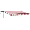 vidaXL Manuaalne varikatus LED-idega 3 x 2,5 m Pol&uuml;ester PU-kattega