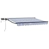 vidaXL Manuaalne varikatus LED-idega 3,5 x 2,5 m Pol&uuml;ester PU-kattega