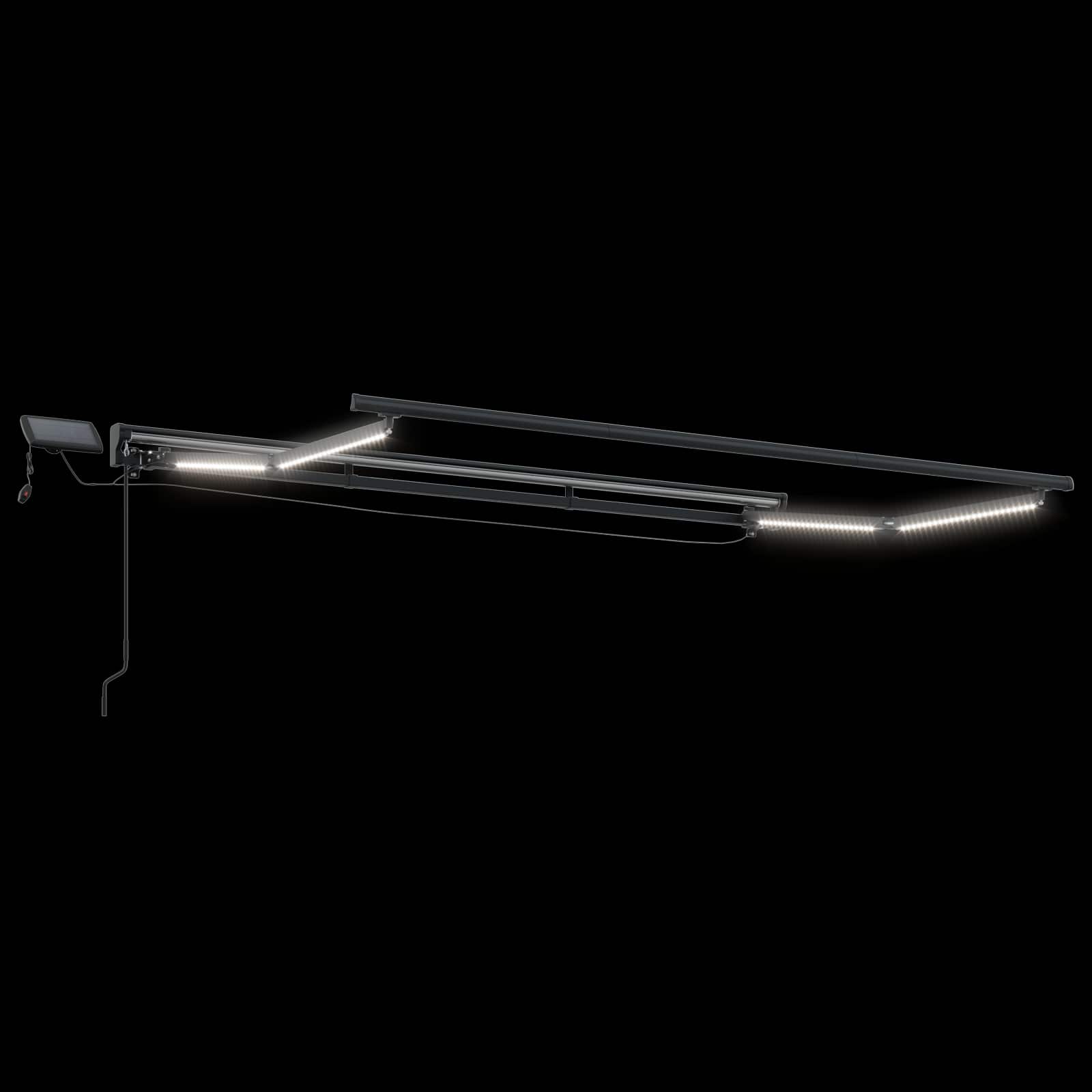 Handmatige Luifelhouder met LED's Bruin 3,5 x 2,5 m image 4
