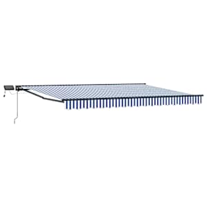 Manuální rám markýzy s LED Modrá, Bílá, Antracitová 5 x 3 m - obrázek 2