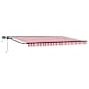 vidaXL Manuaalne varikatus LED-idega Punane, Valge, Antratsiit 5 x 3 m