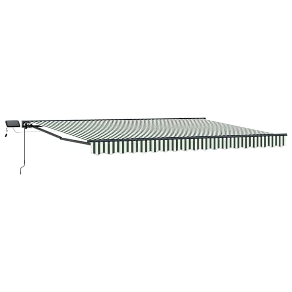 vidaXL Manuaalne varikatus LED-idega 5 x 3 m Pol&uuml;ester PU-kattega