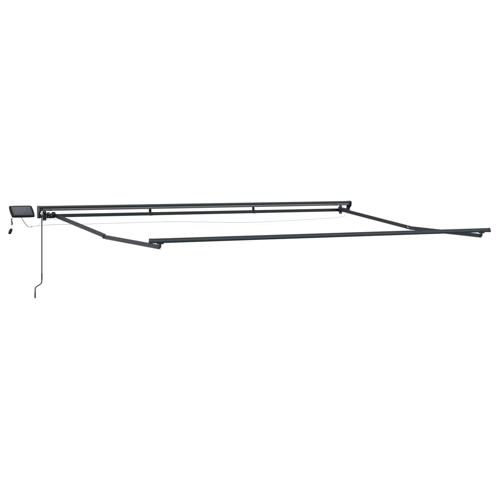 Handmatige Luifelhouder met LED's Antraciet en Wit 5 × 3,5 m image 2