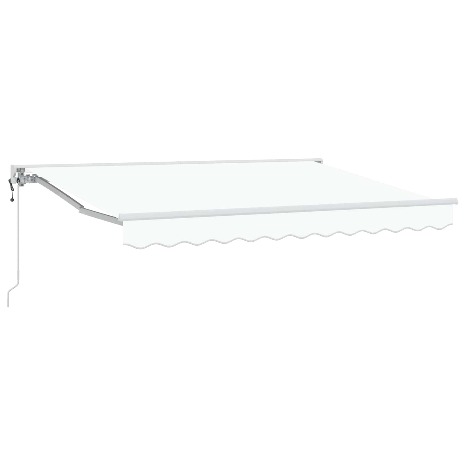 vidaXL Elektrische ausziehbare Markise Weiß 3 x 2,5 m