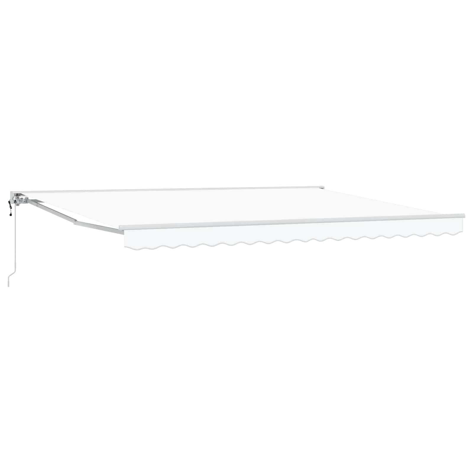 Elektrisch Uittrekbaar Zonnescherm Wit 4 × 3,5 m image 1