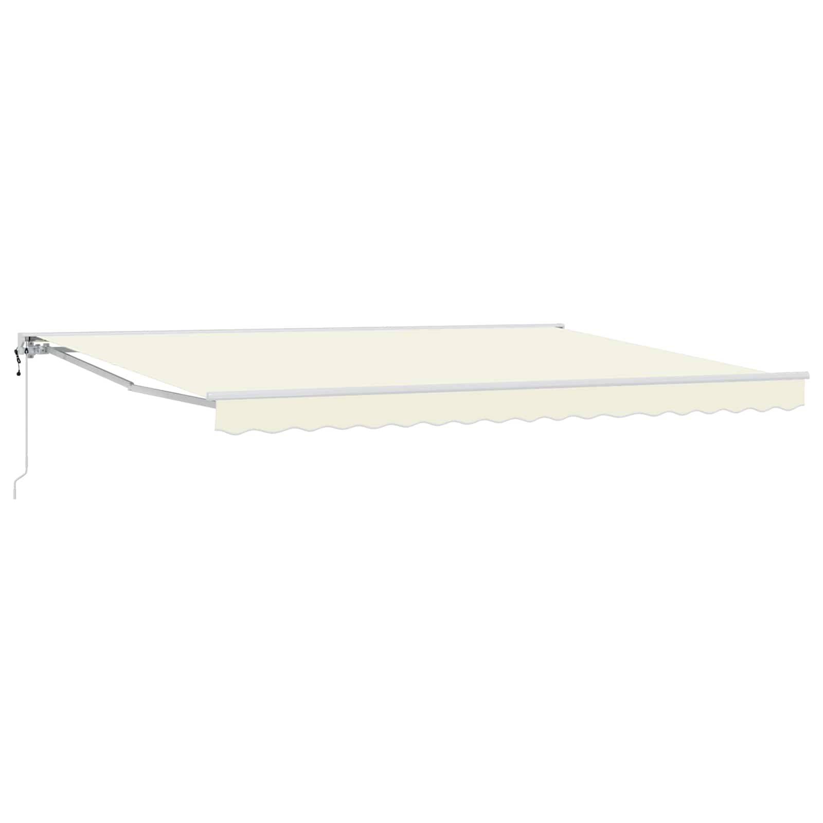 vidaXL Elektrische ausziehbare Markise Creme 4,5 x 3,5 m