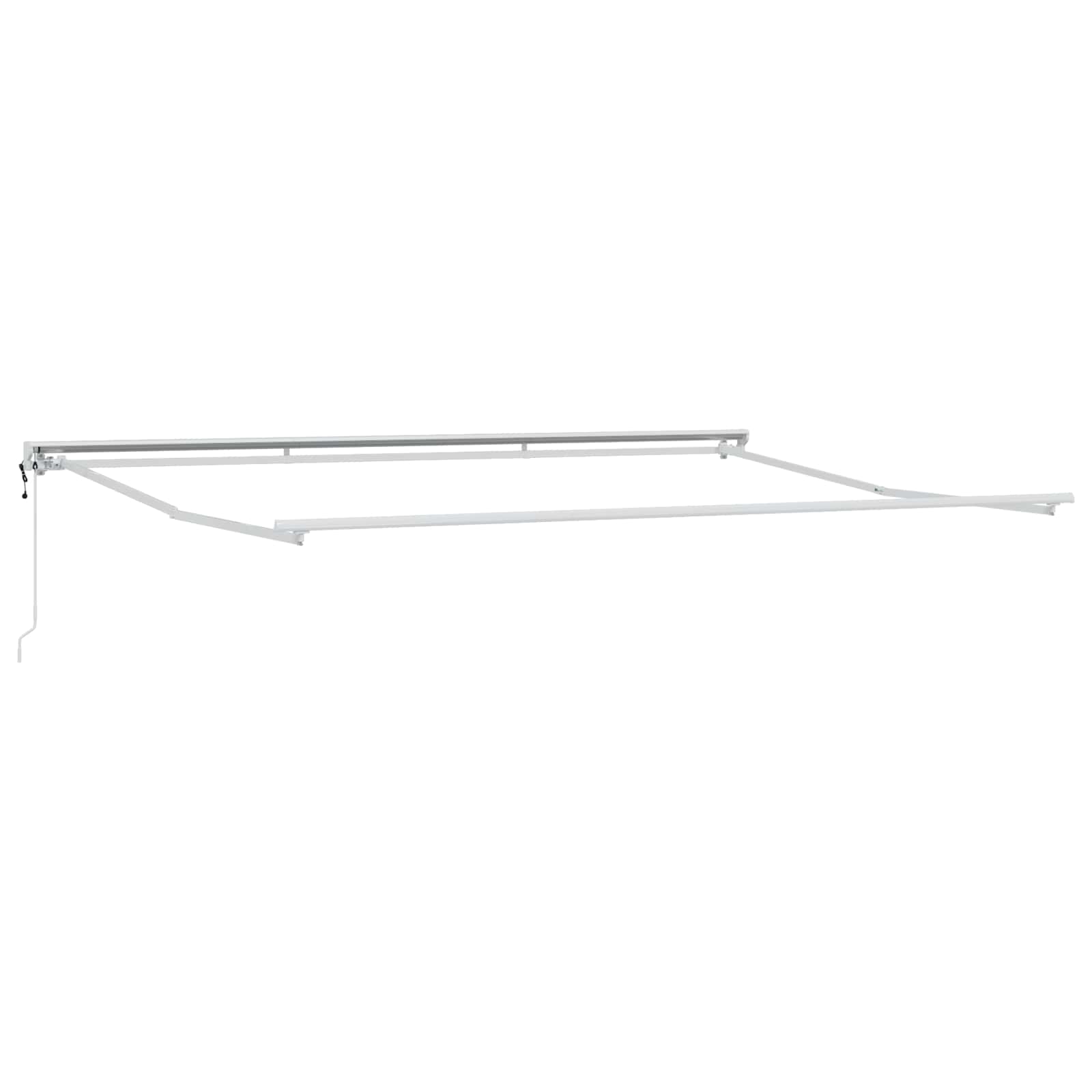 Elektrisch Uittrekbaar Zonnescherm Wit 4,5 × 3,5 m image 2