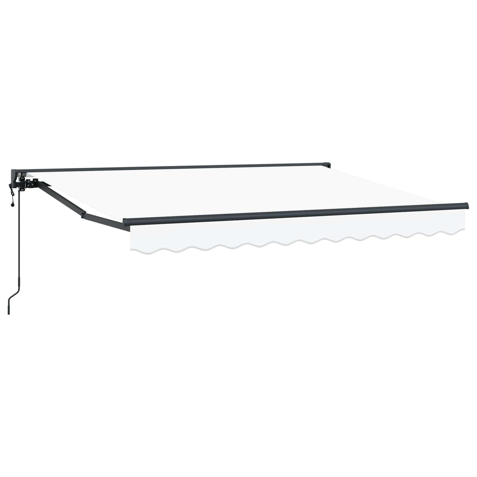 Elektrisch Uittrekbaar Zonnescherm Wit 3,5 x 2 m image 1