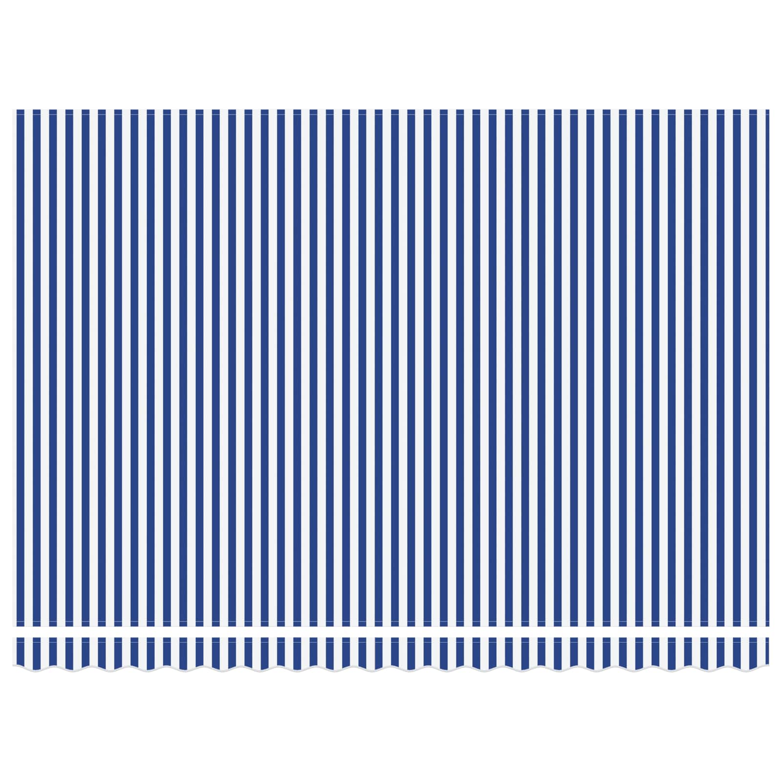 Elektrisch Uittrekbaar Zonnescherm Blauw en Wit 5 × 3,5 m image 5