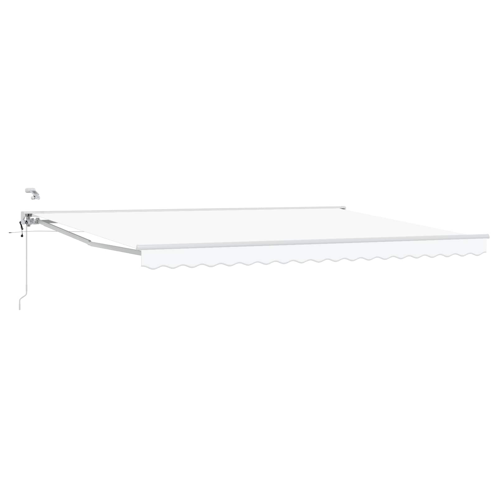 Elektrisch Uittrekbaar Zonnescherm Wit 4 × 3 m image 1