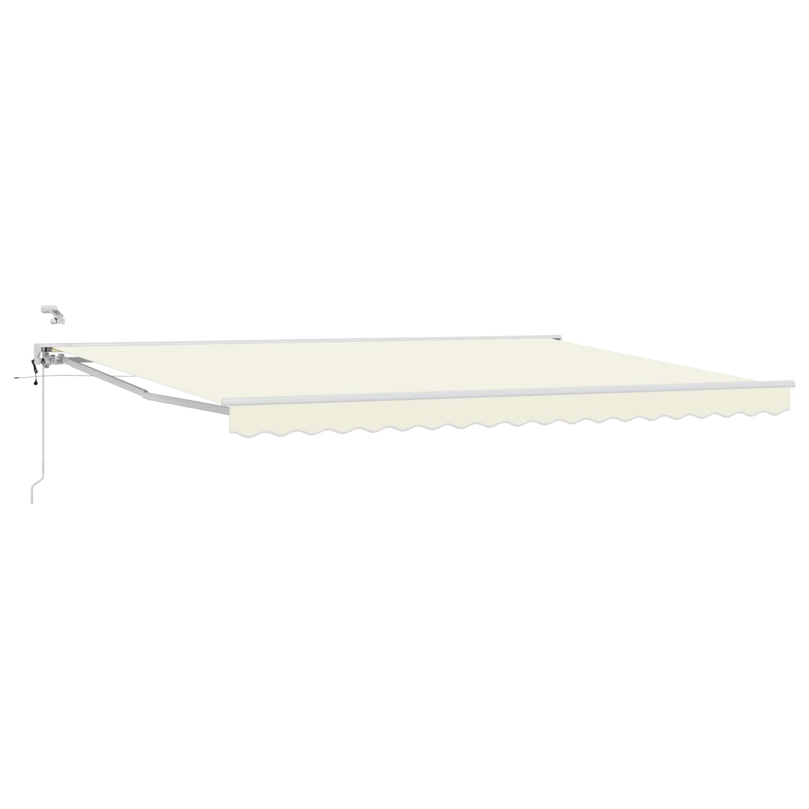 vidaXL Elektrische ausziehbare Markise Creme 4,5 x 3,5 m
