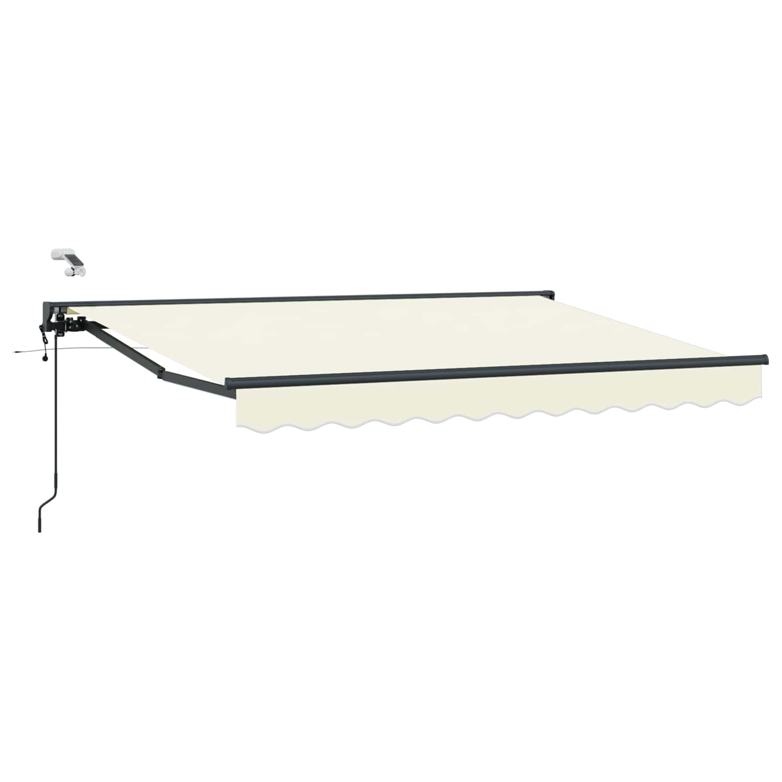 vidaXL Elektrische ausziehbare Markise Creme 2,5 x 2 m