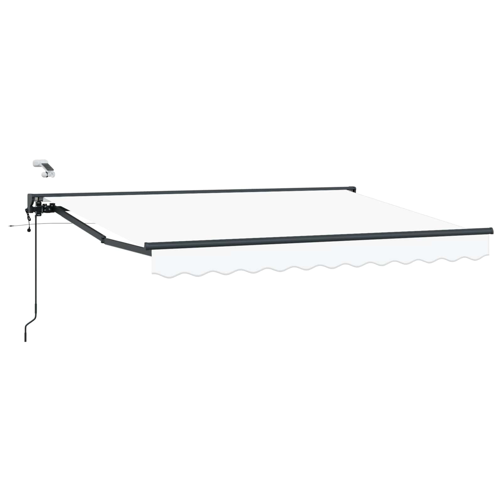 Elektrisch Uittrekbaar Zonnescherm Wit 3 x 2 m image 1