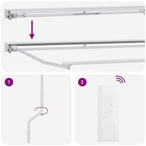 Elektrická Retrakční markýza Žlutá a bílá 3 x 2,5 m - obrázek 9