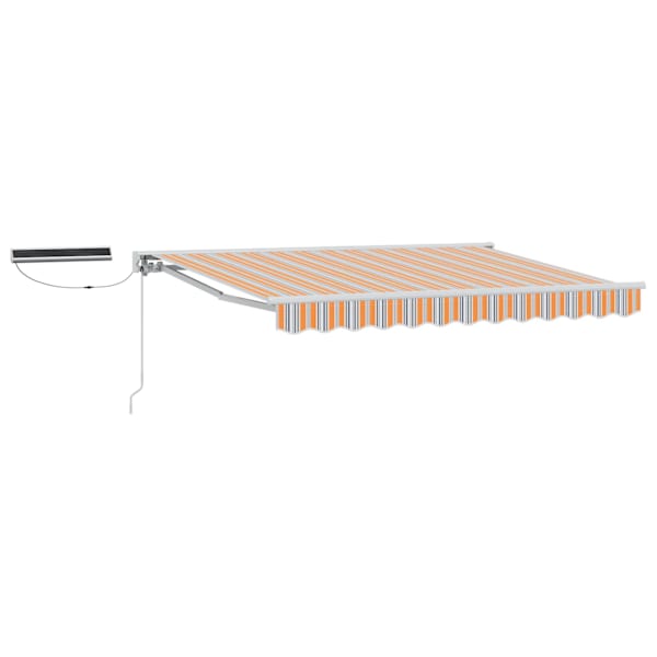 vidaXL Elektriline L&uuml;kandvarikatus Sinine, Oranž, Valge 3 x 2,5 m