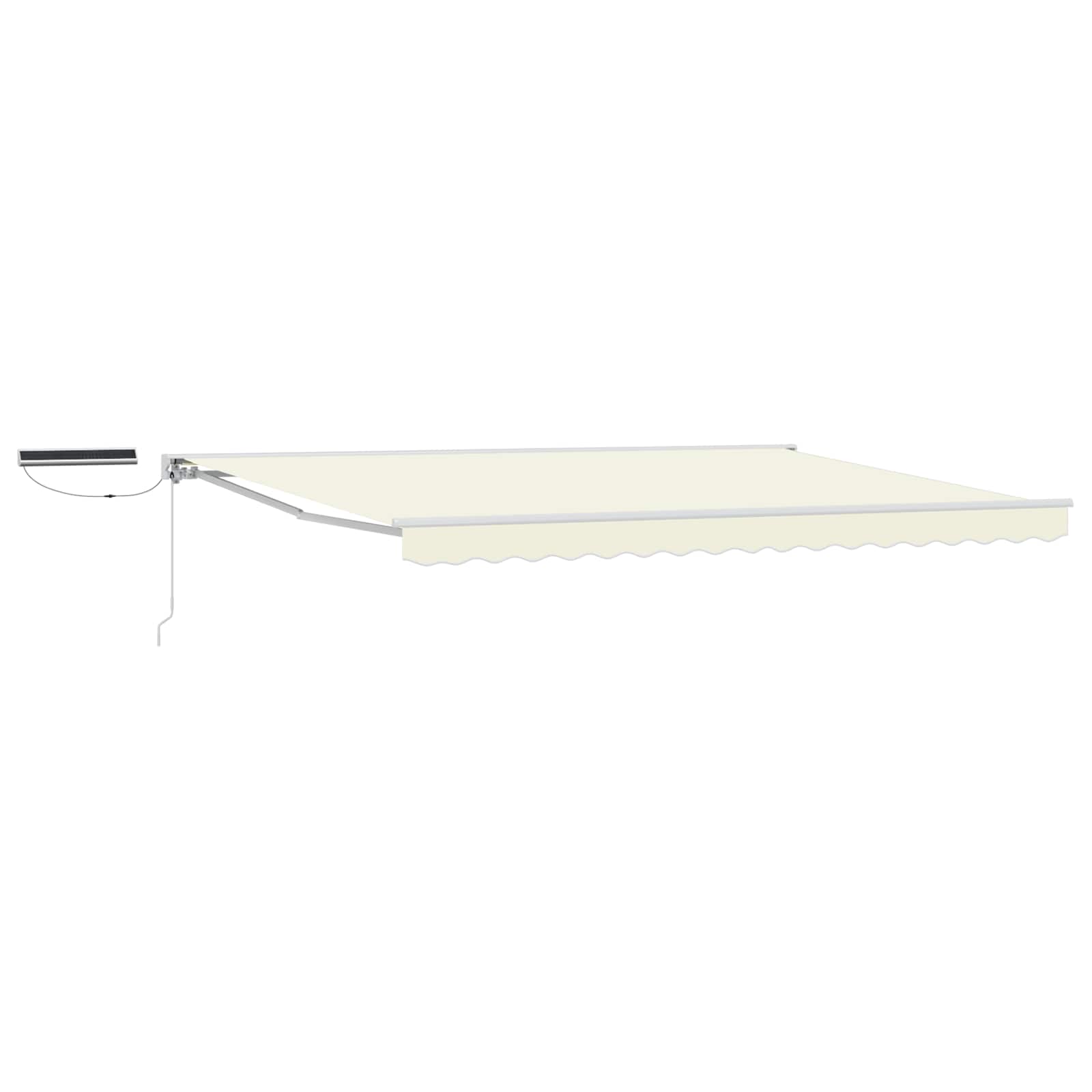 vidaXL Elektrische ausziehbare Markise Creme 4,5 × 3 m