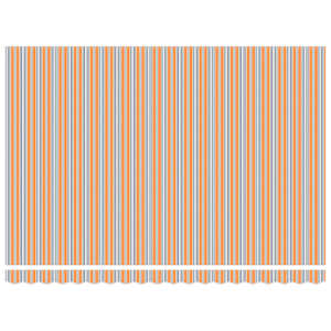 Elektrická Retrakční markýza Modrá, Oranžová, Bílá 5 x 3 m - obrázek 6