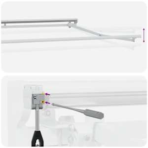 Elektrická Retrakční markýza Žlutá, šedá a bílá 5 × 3,5 m - obrázek 10