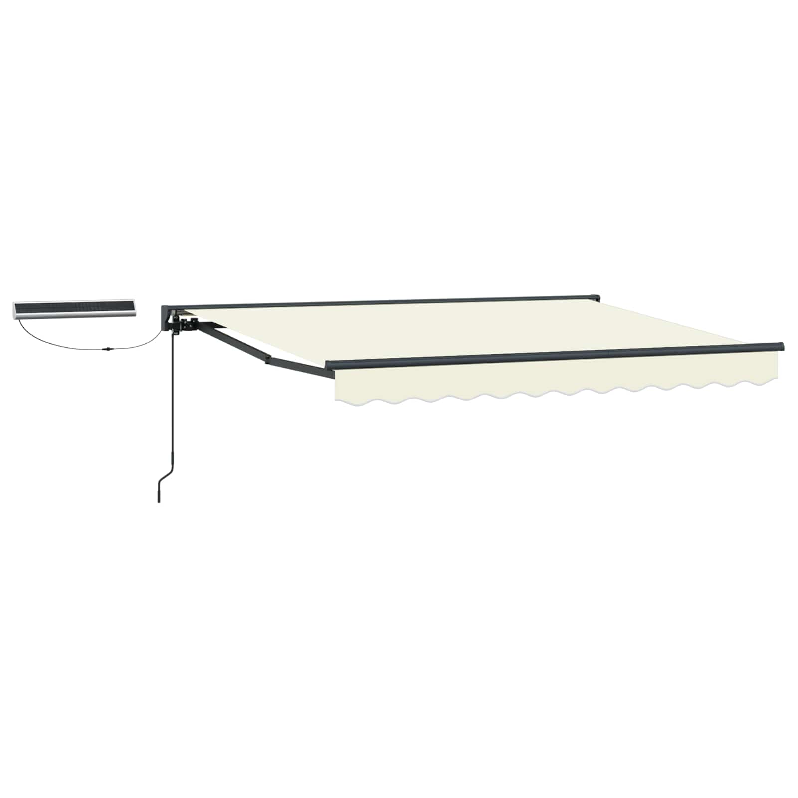 Elektrisch Uittrekbaar Zonnescherm Crème 3 x 2 m image 1