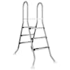 vidaXL Maapealne basseiniredel 100 cm 3-Step Roostevaba teras 304