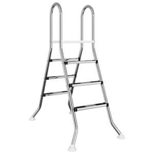 vidaXL Maapealne basseiniredel 100 cm 3-Step Roostevaba teras 304