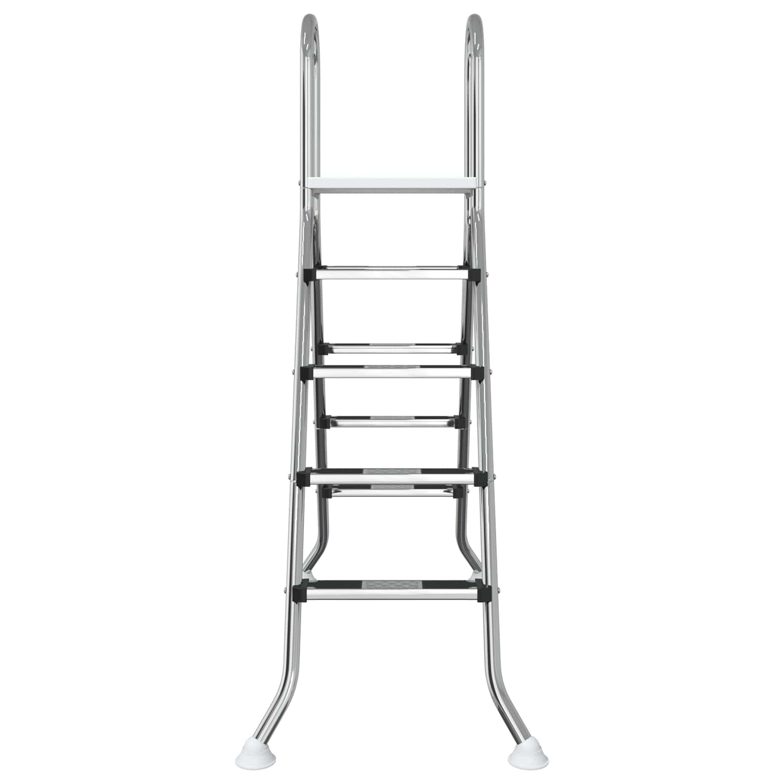 Ladder voor bovengronds zwembad 195 x 150 cm 4-traps image 3