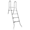 vidaXL Osaliselt maasisese basseini redel 195 x 116 cm 4-astmeline