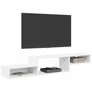 Nástěnná TV skříň Nástěnná montáž Bílá 150 x 28 x 26 cm - obrázek 3