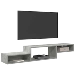 Nástěnná TV skříň Nástěnná montáž Betonově šedá - obrázek 3