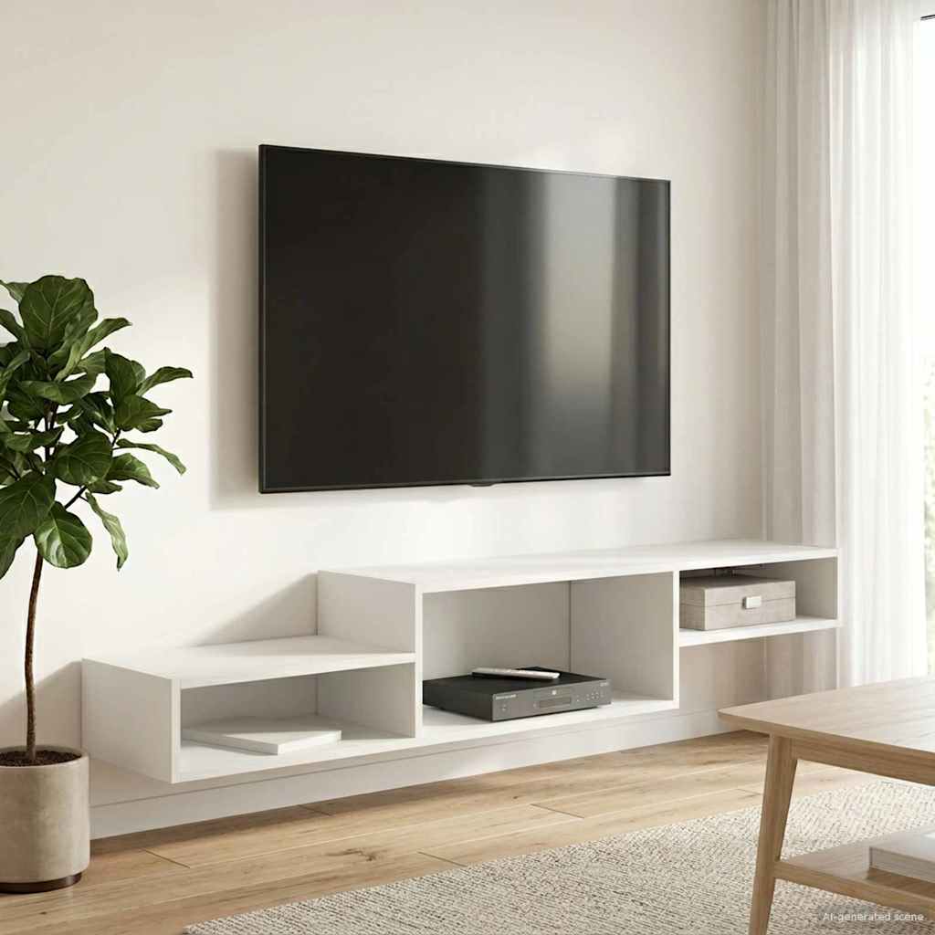 vidaXL Sistem de TV montat pe perete Montare pe perete Lemn vechi