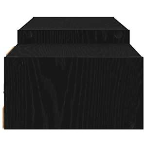 Nástěnná TV skříň Nástěnná montáž Černý dub 180 x 28 x 21 cm - obrázek 6