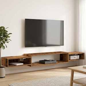 Stenska TV omarica Montaža za steno Star les 180 x 28 x 21 cm