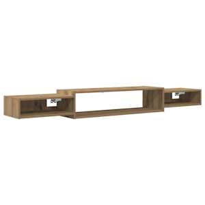 Nástěnná TV skříň Nástěnná montáž Dub artisan 180 x 28 x 21 cm - obrázek 2