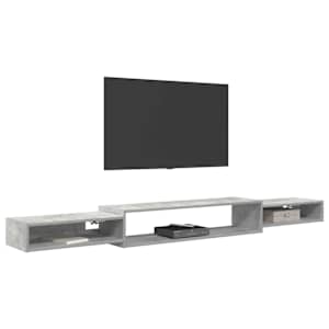 Nástěnná TV skříň Nástěnná montáž Betonově šedá - obrázek 3