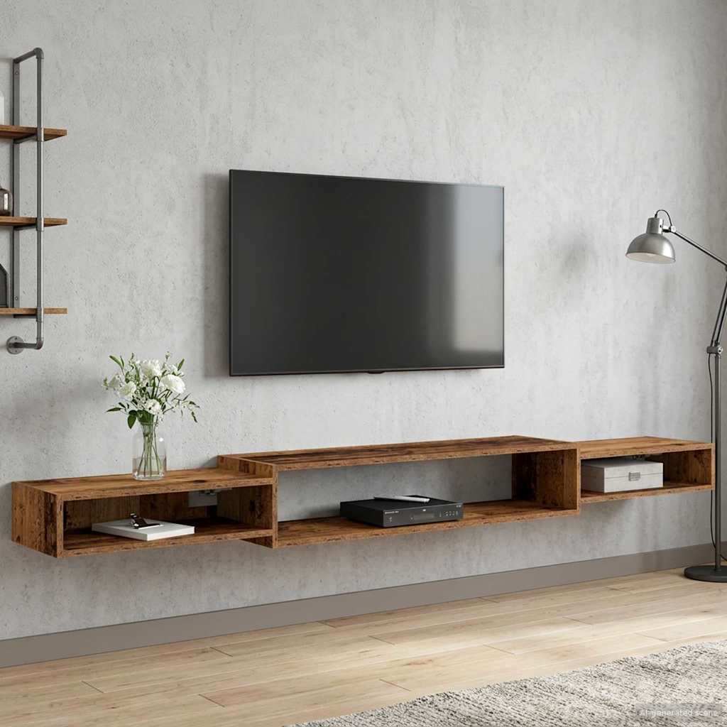 Stenska TV omarica Montaža za steno Star les 220 x 28 x 21 cm - slika 4