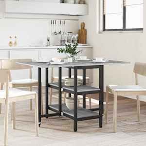 Jedilna miza 122 x 80 x 76,5 cm Inženirski les Siva Sonoma