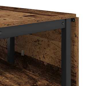 Jídelní stůl 122 x 80 x 76,5 cm Kompozitní dřevo Staré dřevo - obrázek 8